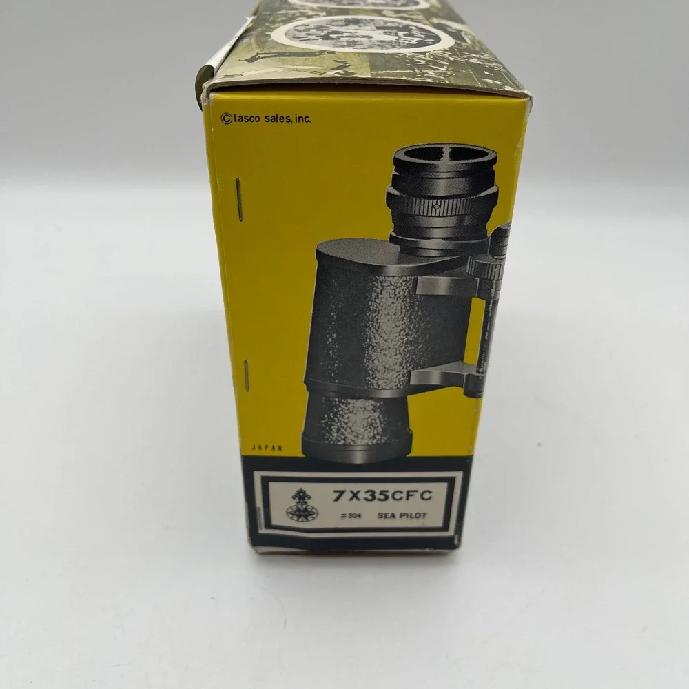 Tasco Sea Pilot 7x35CFC Binoculars Model 304 Black with Case and Box